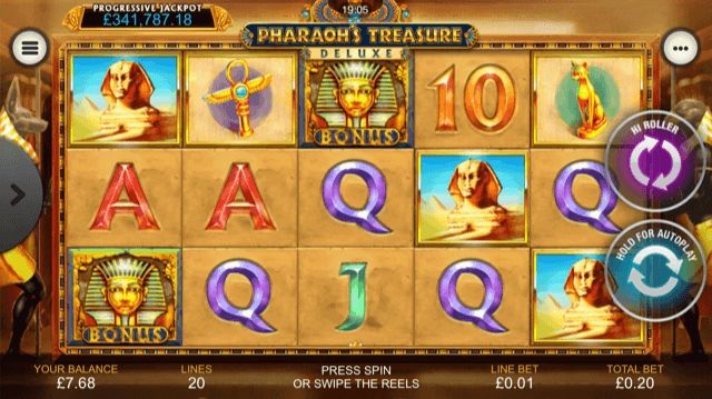 Игровые автоматы «Pharaoh’s Treasure» в казино Азиномобайл
